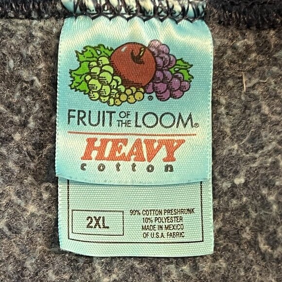 Vintage 90s Blue Sweatshirt with Embossed Lizard Size 2XL Southwestern Unisex - Picture 7 of 9